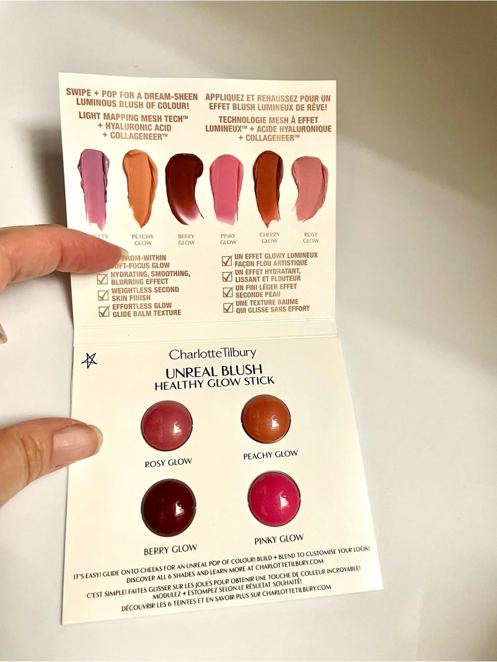 Charlotte Tilbury set of 4 blush shades deluxe sample NEW